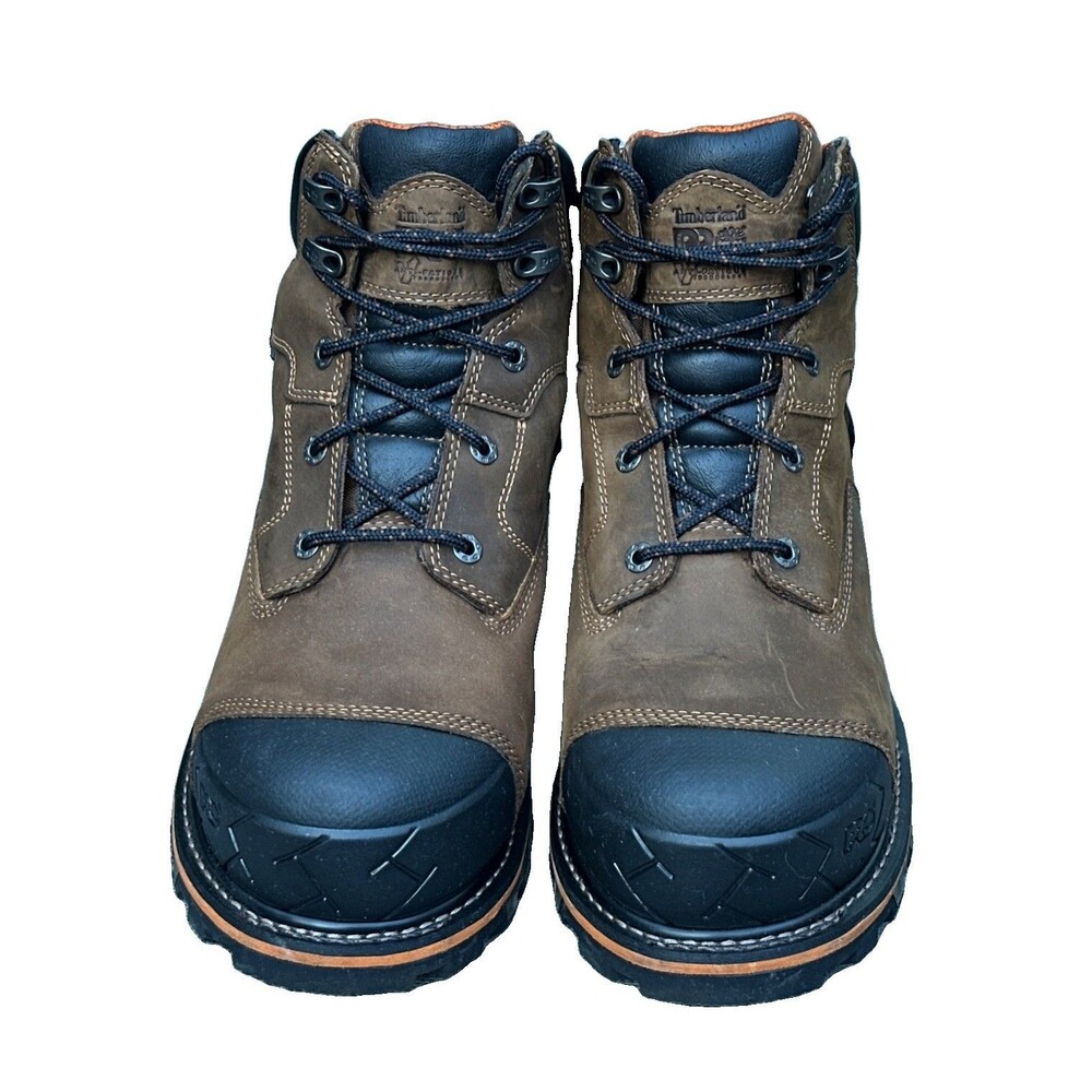 Timberland Pro Boondocks 6 inch Waterproof Composite Boot Mens 13W Anti Fatigue - Picture 3 of 9